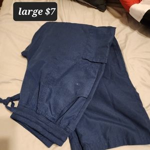 Blue scrub pants